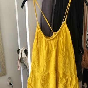 Zara yellow mini dress